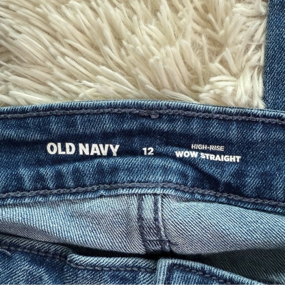 Old Navy High Rise Wow Straight Jeans Size 12 - Picture 6 of 11